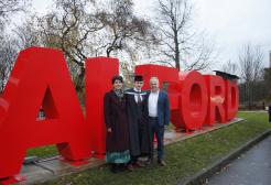 Jamie Geddes and his family after winter graduation