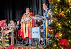 Sean O'Hara awarded an honorary degree at his graduation ceremony, University of Salford