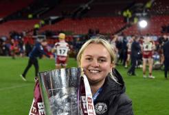 Vic Ashton with the Super League trophy