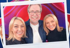 A photoshopped image of Kelly Cates, Mark Chapman and Gabby Logan
