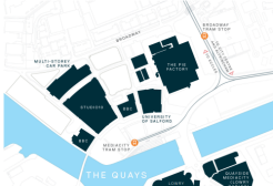 map of media city for graduation