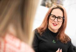 Professor Vanessa Heaslip in conversation with another colleague