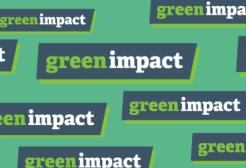 green impact logo on a green background