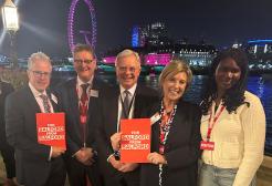 Guests at House of Lords Event by River Thames