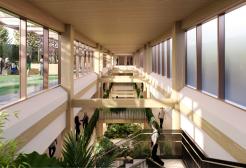 An artist's impression of the new Health and Wellbeing building atrium