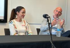 Natalie Pike and Dan Roan at MediaCity