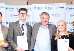 A group of Salford students at the 2025 BJTC Awards