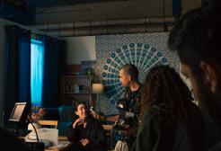 Laura Hilliard and Steven Wyatt at Newton Film Hub