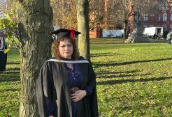 Andrea Lowe at Winter Graduation