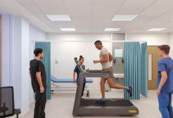 Thrive Health and Wellbeing Centre running machine, University of Salford
