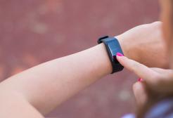 Person wearing fitness activity tracker