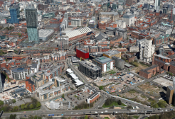 Aerial shot of Manchester