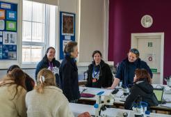 HRH Anne, Princess Royal meets Marine Biology students
