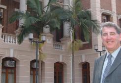 Richard Knowles stood outside the University of Hong Kong