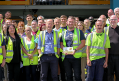 A group of employees from HMG Paints, an independent paint and coatings manufacturer based in Manchester