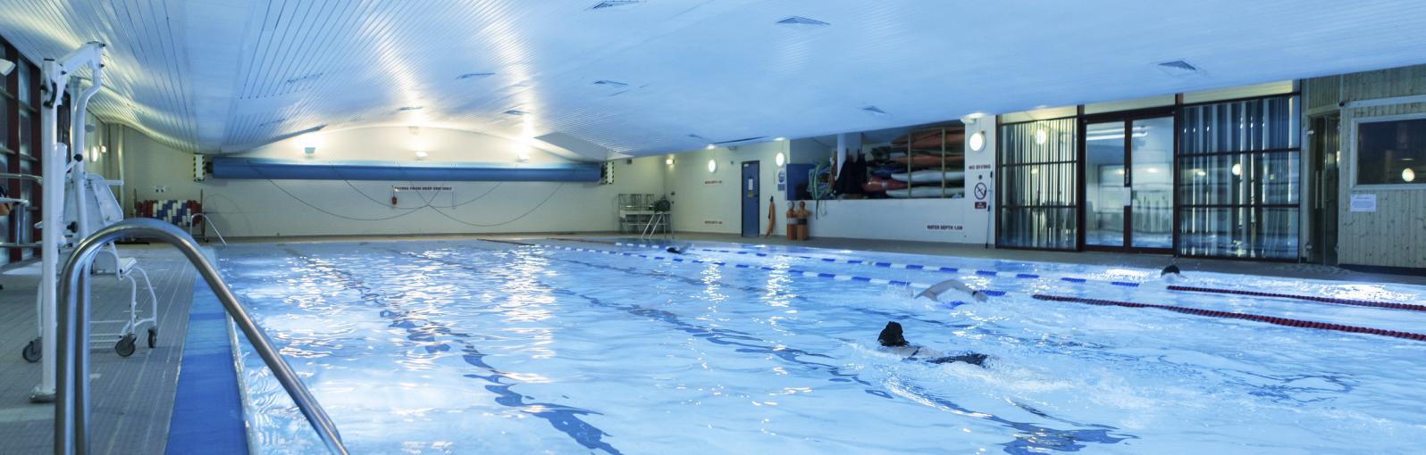 Swimming pool within the Sports Centre