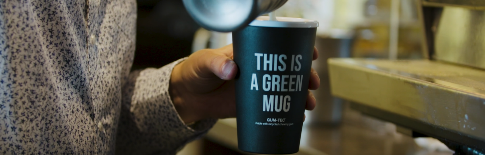 Photo of reusable cup being filled 