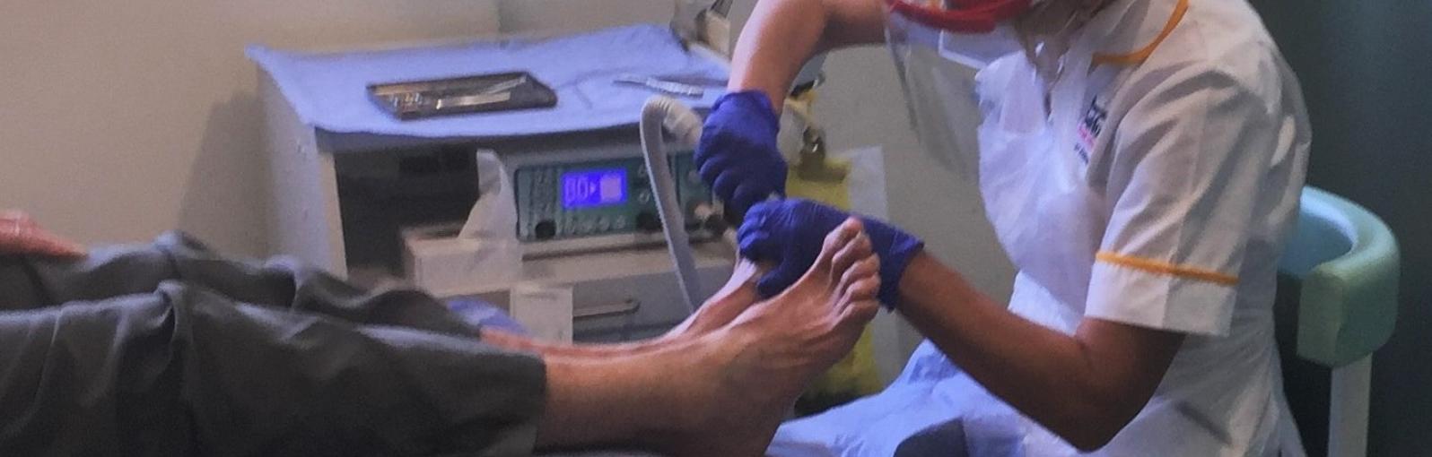 Podiatry clinic reopens after lockdown