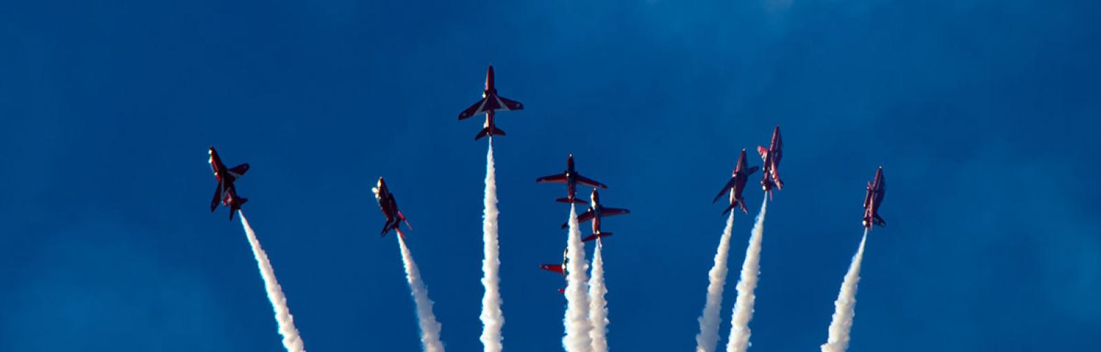 A Red Arrows display team