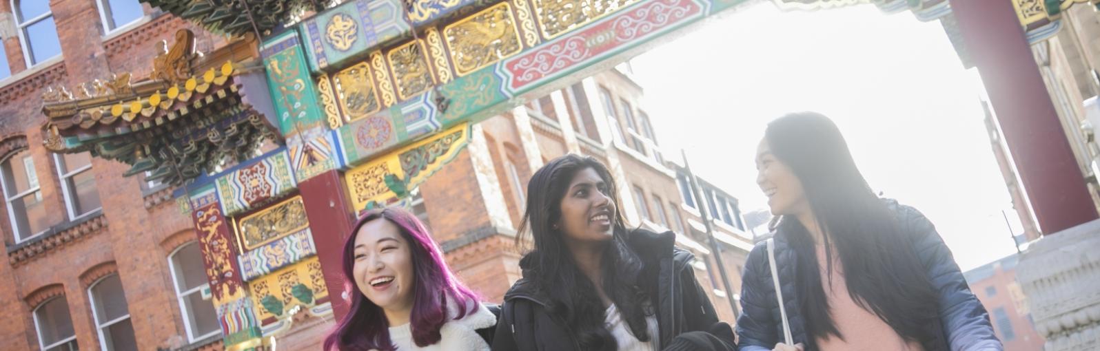 Salford students in Chinatown