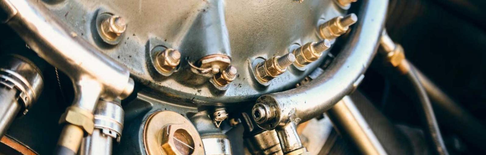 Close up of an engine