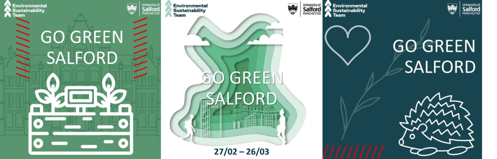 Go Green Salford 2023 banner