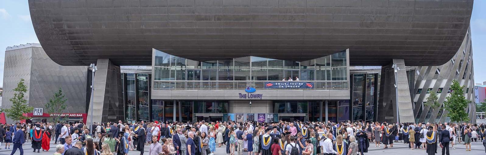 Graduation at the Lowry Theatre in Salford Quays