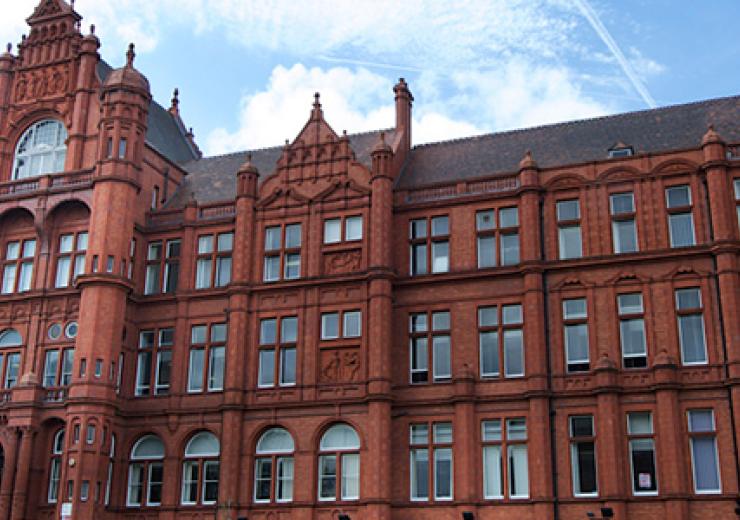 Front view of Peel Building, University of Salford