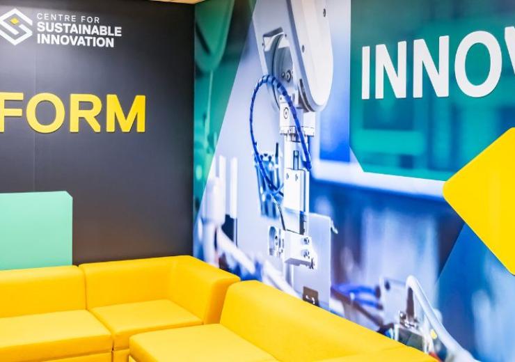 Centre for Sustainable Innovation branded wall graphics