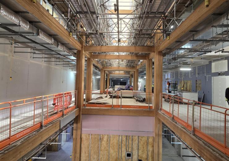 Interior view of Atrium Thrive Health and Wellbeing Building June 26