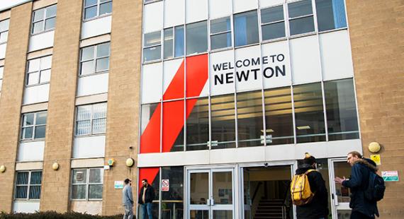 View of Newton Building