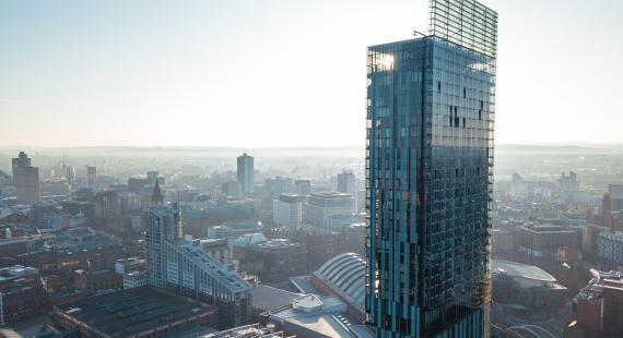 Beetham Tower and Manchester city centre skyline