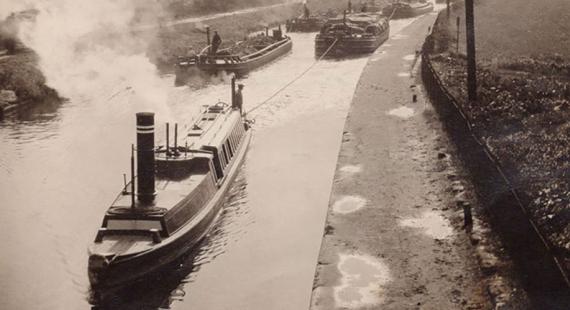 A barge on a canal