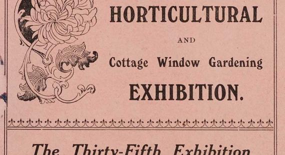 Archive image: A notice for the Peel Park Horticultural and Cottage Window Gardening Exhibition of 1916.
