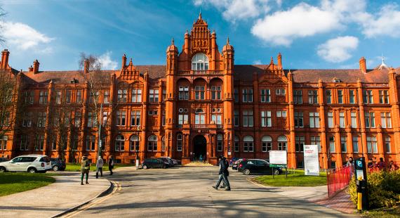 Front view of Peel Building, University of Salford