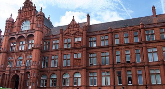 Front view of Peel Building, University of Salford