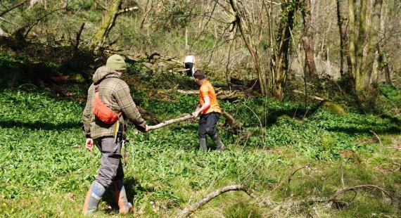 Young people in Plymouth's poole farm