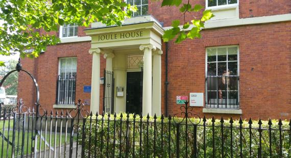 Joule House, a facility building at the University of Salford