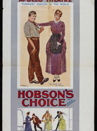 A poster for Hobson's Choice