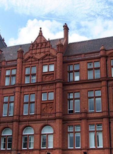 Front view of Peel Building, University of Salford