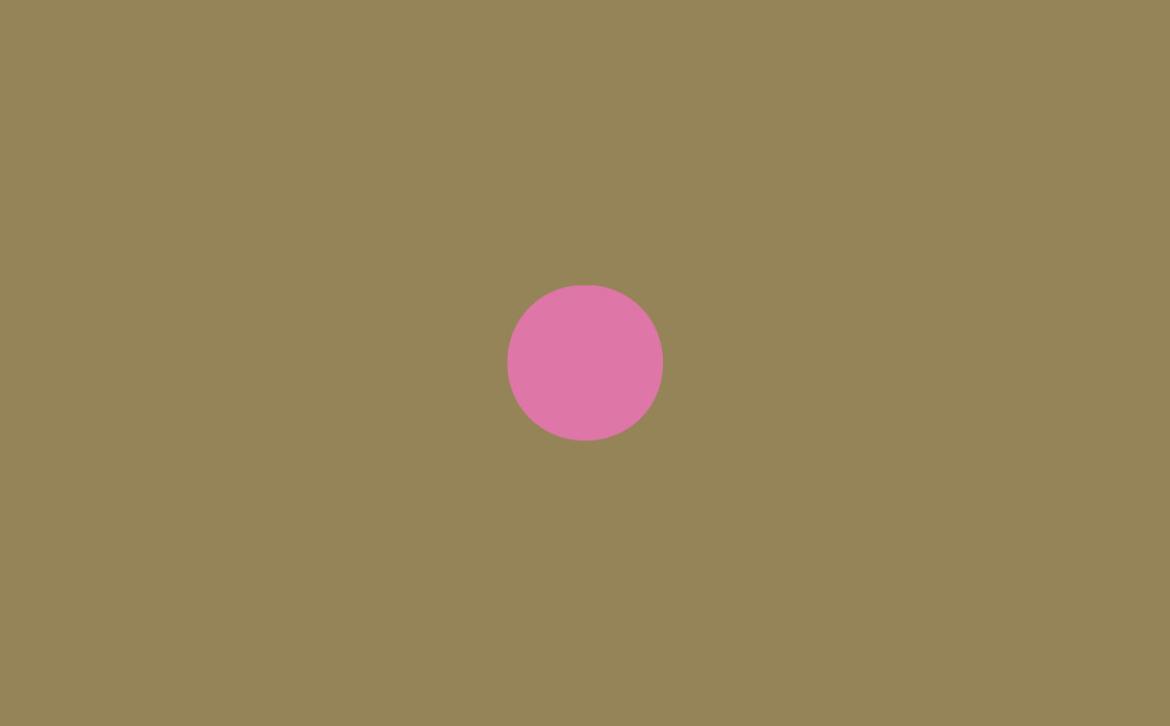 Pink dot on gold background