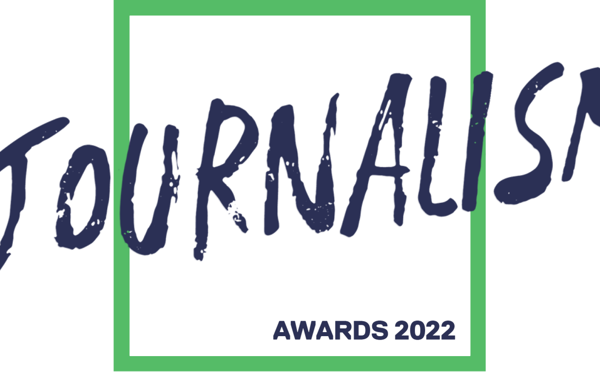 University of Salford Journalism Awards 2022 - logo for livestream video