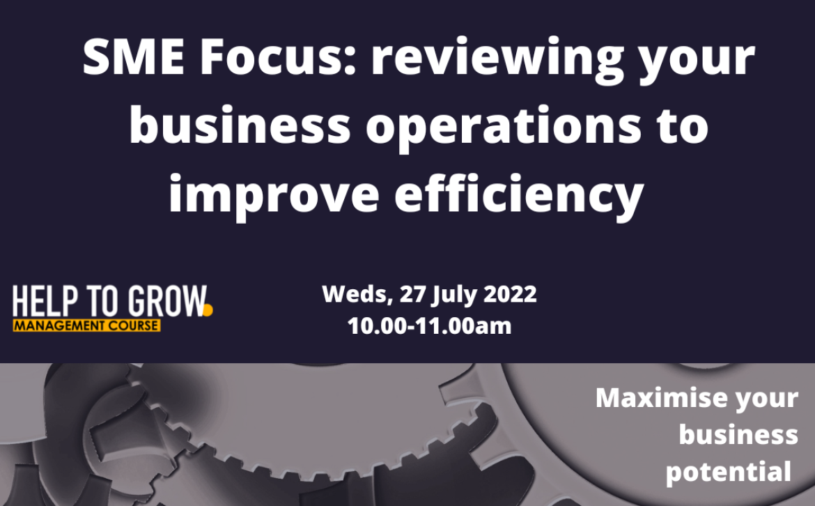 Help to Grow Taster Session - how to assess the efficiency of your business operations