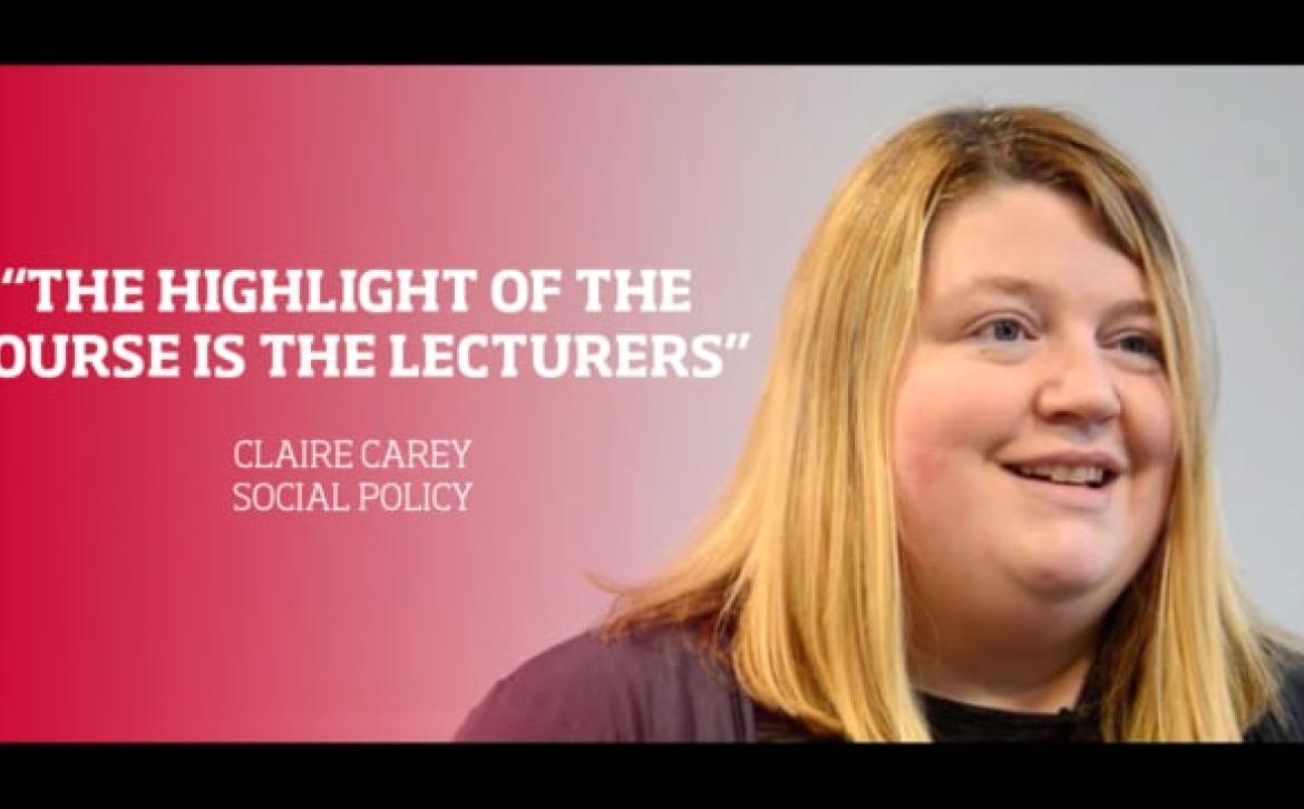Salford Stories: Claire Carey - BSc (Hons) Social Policy