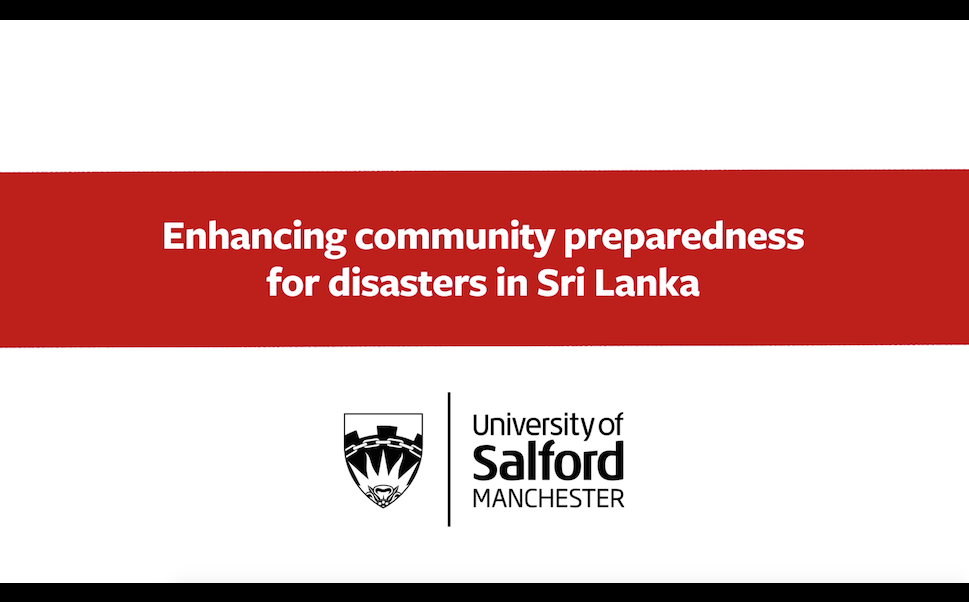 Research and Enterprise: Enhancing community preparedness for disasters in Sri Lanka