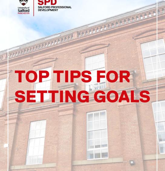 Top Tips for Setting Goals