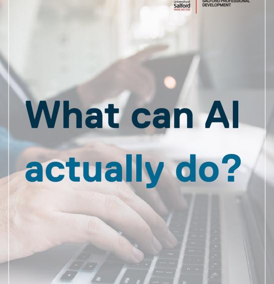 What Can AI actually do?